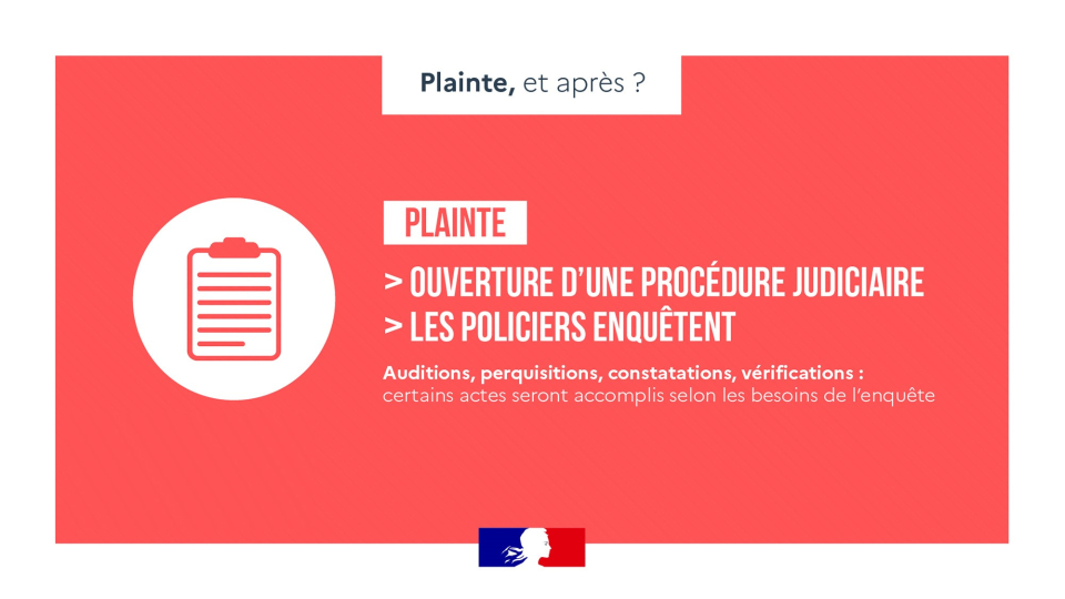 Après une plainte, une procédure judiciaire est ouverte et les policiers enquêtent.